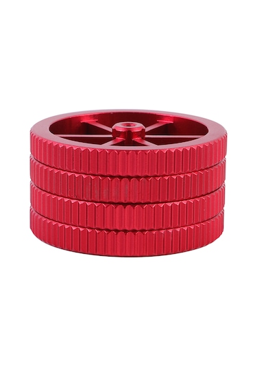 Yunboo Creality 3d Yazıcı Parçaları: El İle Seviye Ayarı Zarfı 4 Adet Kırmızı Somun + 4 Adet Yay , Cr/ender Serileri İçin Uyumlu