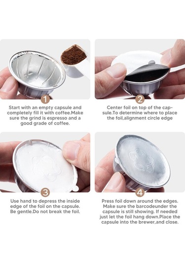 İ Cafilas Nvfs Kahve Folyoları Kapak Etiket Bardak Mühürleri Nespresso Vertuoline Kahve Kapsülü Pod İçin Tek Kullanımlık 62 Mm