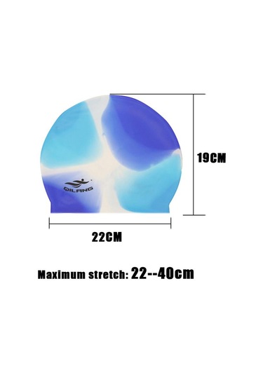 Silikon Yüzme Kap Yetişkin Su Geçirmez Yaz Yüzme Havuzu Kapağı Elastik Kulakları Koruyun Uzun Saç Renkli Dalış Şapkası G Çok Renkli