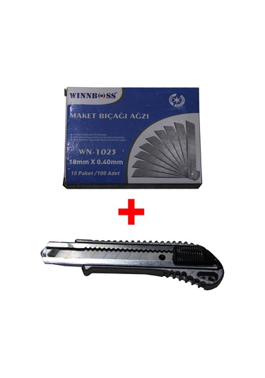 Maket Bıçağı Yedek Uç 100 Adet + Maket Bıçağı
