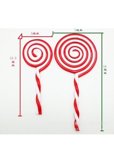 Fortunelane Noel Şeker Takımı - Büyük Boy, Kırmızı Beyaz, Şekerler Ev Dekorasyonu, Dayanıklı