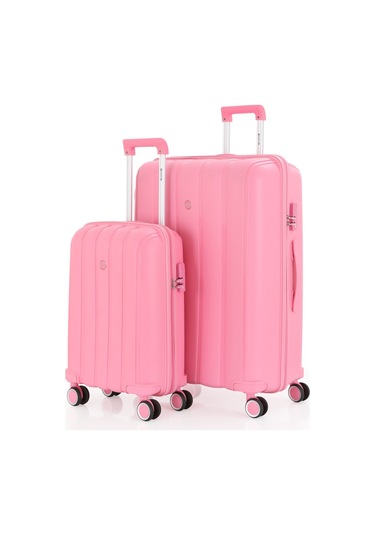 Mçs Polipropilen 2li Valiz Seti Büyük & Kabin V305 S21yy1000077-set 00020 Pembe