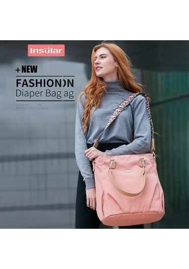 Ebitda Xindoker İnsular 10084 Çok Fonksiyonlu Su Geçirmez Bebek Çantası - 9 Cep Mavi, Hafif Ve Taşınabilir Mavi