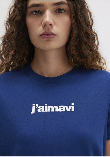 Mavi - Mavi Baskılı Lacivert Tişört 1612242-70722 Mavi