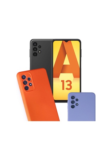 Samsung Galaxy A13 (A135) Kılıf Kamera Korumalı Lansman Silikon Kapak