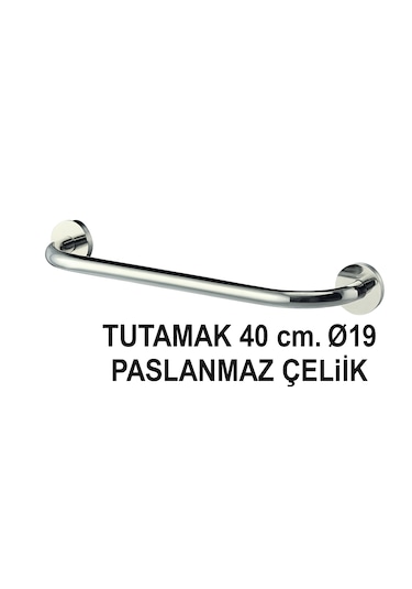 Tutamak 40cm Ø19 Paslanmaz Çelik Krom