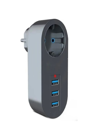 Ftr007 3'usb 1'soket Giriş 2500w 10a Termal Akım Korumalı Çoklayı