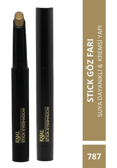 Kajal Suya Dayanıklı Kremsi Yapıya Sahip Metalik Bronz Göz Farı & Stick Eyeshadow 787 Metalik Bronz