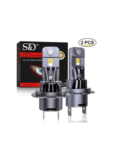 Jeehugo H7 Tipi 6000k Led Ön Farı, Direk Takma, Yüksek Güç, Çift Paket 12v