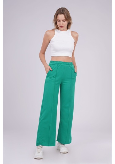 Gabria Ön Dikişli Eşofmanaltı Yeşil