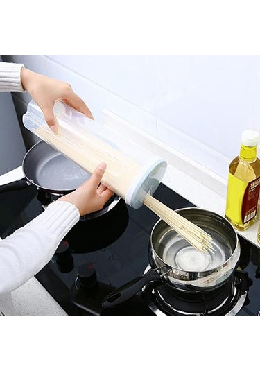 Yüksek Şeffaf Spagetti Makarna Kabı Saklama Kavanozu Kapaklı Bpa İçermez Büyük Kapasiteli Şeffaf Tasarım Hava Geçirmez Sızdırmaz Spagetti Saklayıcı Yeşil