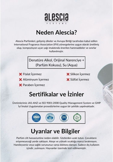 Alescia At-80 Erkek Parfüm EDP 50 ML