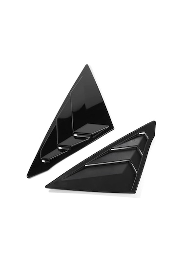 Honda Civic Fe1 Uyumlu Kelebek Cam Vizörü Piano Black 2022-