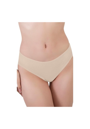 Kadın Pamuklu Ve Likrali Fitilli Kaşkorse Tanga Külot 5'li Paket Renkli-1 Çok Renkli