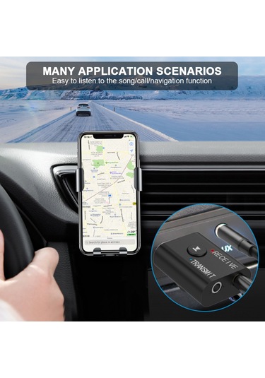 Tenfowee Bt5.0 Çift Fonksiyonlu Bluetooth Adaptörü: Verici-alıcı 2'li 1, 15m Menzil, Hi-fi Ses, Araç/tv/bilgisayar Uyumlu