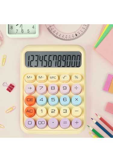 Mioji Mio CL12 12 Hane Mekanik Hesap Makinası Sarı