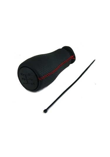 Fiat Fiorino Deri Vites Topuzu 2008-2018 Kırmızı Dikişli