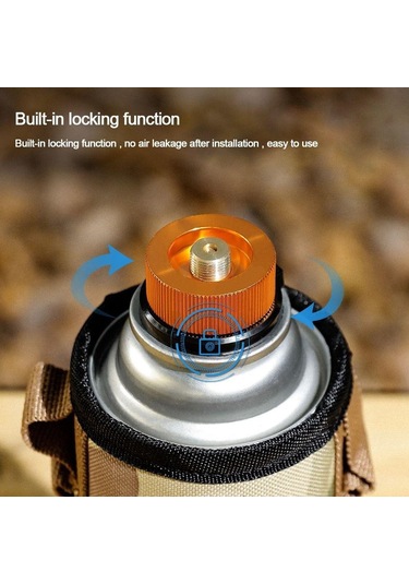 Kartuş Piknik Brülörü Kartuşlu Ocak Konserve Kutuları Adaptör Ocak Başı Dönüştürücü Kamp Konserve Kutuları Adaptörü Altın