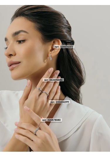 Fly Jewelry 925 Ayar Gümüş Yüzük 326878080 Gri