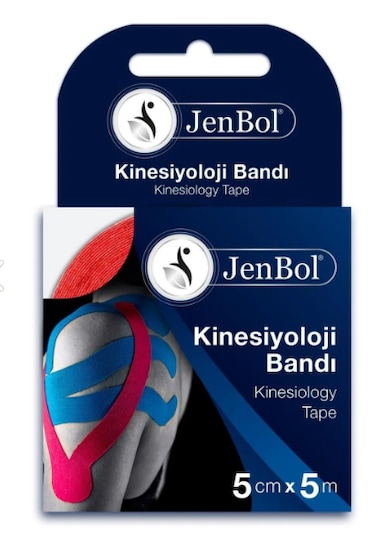 Jenbol Kinezyo Sporcu Bandı Mavi 5 CM x 5 M