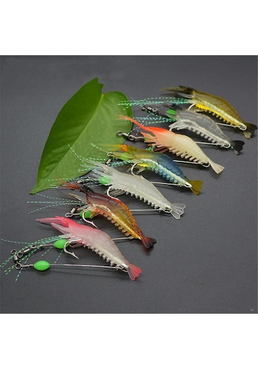 Jewval Fosforlu Yapay Karides 7 Adet Yapay Balık Yemi