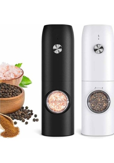 Novahub Kymq-15a Otomatik Typl-c S Arj Elektrikli Karabiber Ve Tuz Öğütücüsü Siyah Siyah