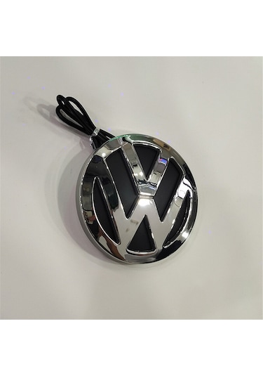Geeksen 4d Led Işıklı Araba Amblem Işıkları Vw Volkswagen Beyaz 11cm 4d Araba Logosu Işığı