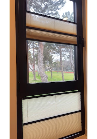 Plise Perde Cam Balkon Perdesi Gece Gündüz Çiftli Sistem Zengin Renk Çeşiti Çok Renkli