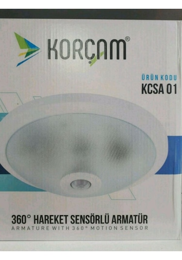 360 Derece Hareket Sensörlü Tavan Armatür Beyaz