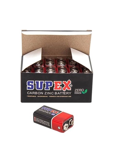 Supex 6f22 9 Volt Pil 12 'li Paket