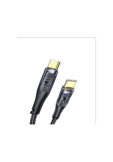 Linktech K670 Safe Type-c - Type-c 60w 1.3m Örgü Şarj Kablosu