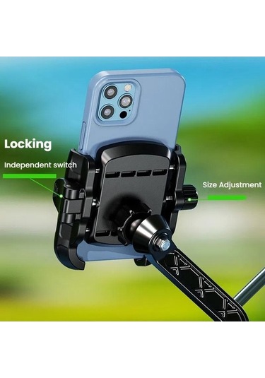 Ebitda Kewig Motosiklet-bisiklet Blokajsız Kamera Braketi M8sp-c2 Siyah Kewig Motosiklet Bisiklet Blokajsız Cep Telefonu Ka Siyah