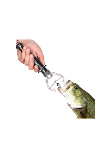 Dolıty Balık Tutucu Klipsi Paslanmaz Çelik Balıkçılık Siyah