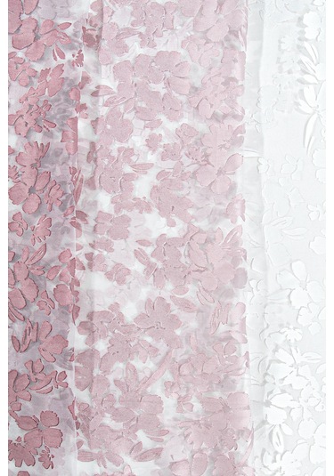 Pannello Tül Perde Beyaz Pembe 140x295 Pembe-beyaz