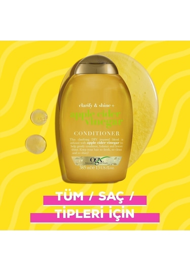 OGX Işıltı Veren Elma Sirkesi Sülfatsız Saç Kremi 385 ML