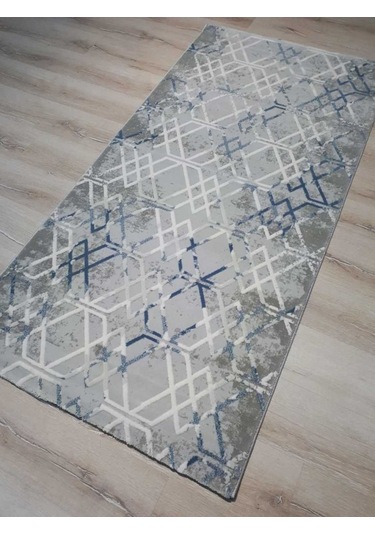 Armis Halı Kolaj A311A Gri Mavi Halı Yolluk 100X200 Cm