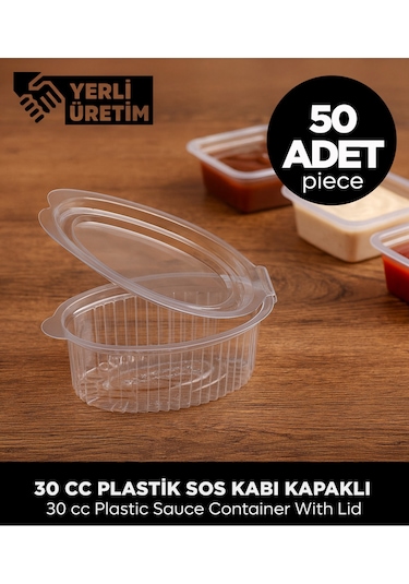 Plastik Sos Kabı 30 Cc 50 Adet