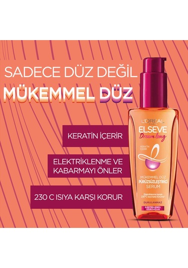 Elseve Dream Long Mükemmel Düz Pürüzsüzleştirici Serum 2 x 100 ML