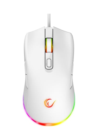 Rampage Km-rx7 Fortuna V2 Gökkuşağı Aydınlatmalı Usb Beyaz Gaming Combo Q Gaming Klavye + 12800 Dpi Mouse Lazer