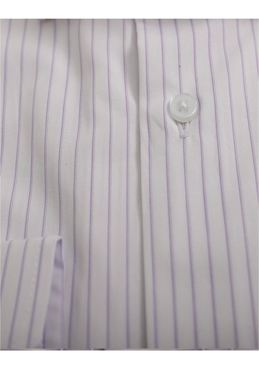 Uki Lila Comfort Fit Uzun Kol Gömlek Lila