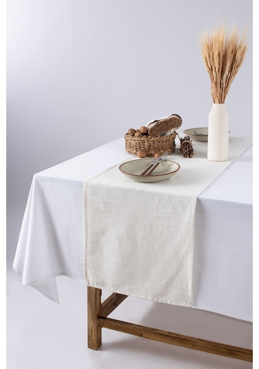 Wellstil Doku Organik Ham Keten Runner 40 x 150