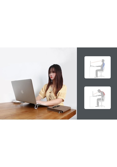 Nillkin Bolster Plus Metal Portatif Stand Laptop Yükseltici Ve Tablet Tutucu