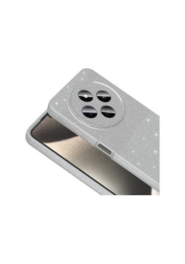 Redmi 14c 4g Kılıf Kamera Korumalı Simli Lüks Tchs Koton Kapak - Siyah Siyah