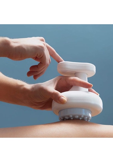 Jewval Şarjlı Hacamat Vakumlu Isılı Selülit Sırt Vücut Masaj Gua Shua Yağ Yakma Beyaz