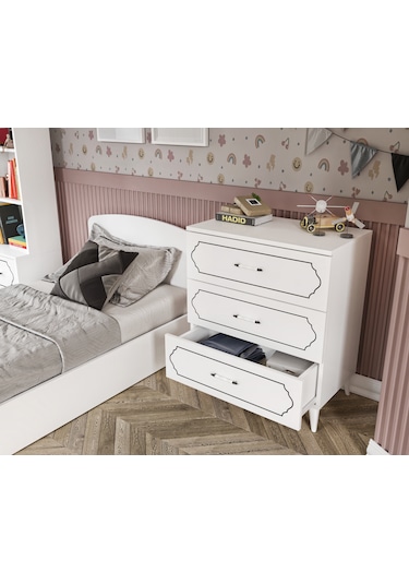 Hayal Modern Genç Odası Takımı Beyaz - 4 Parçalı Beyaz