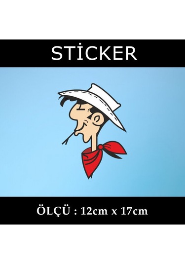 yalnız kovboy sticker etiket araba  motosiklet uyumlu