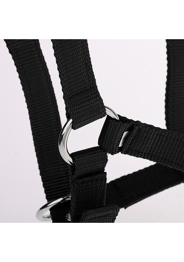 Homyl Ayarlanabilir Naylon Dokuma Binicilik Batı At Siyah-l Siyah L