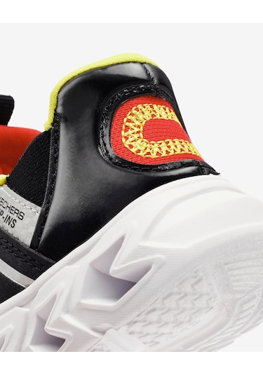 Skechers Hypno-flash 2.0-brisk-brights Küçük Erkek Çocuk Siyah Işıklı Spor Ayakkabı 403830n Bkrd Siyah