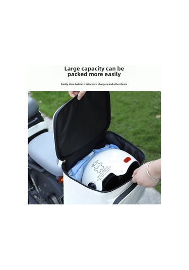 Dianziye Elektrikli Motosiklet Ön Çubuk Çantası - Siyah, Telefon Dokunmatik Bölmeli, Çok Amaçlı Büyük Kapasiteli Depolama Çantası