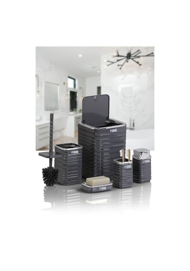 Luna 5li Banyo Set. Krom-antrasit Gri